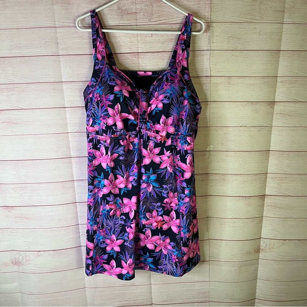 Swimsuits For All NEW Floral One Pieceβ Size 18W